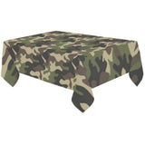 Dark Green camouflage pattern Tablecloth