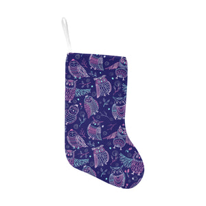 Cute owls pattern boho style ornament Christmas Stocking