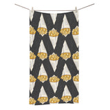 French fries dark background Bath Towel