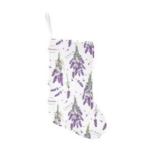 lavender flower design pattern Christmas Stocking