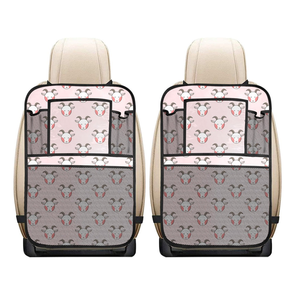 Cute goat pattern Car Seat Back Organizer