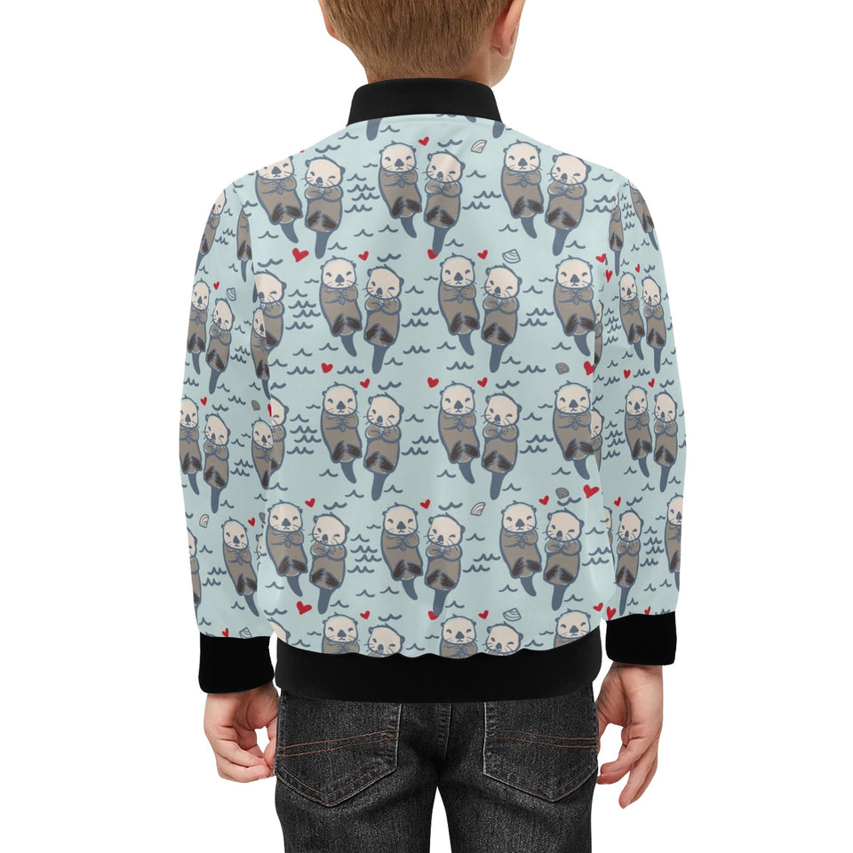 Lovely Sea Otter Pattern Kids' Boys' Girls' Bomber Jacket