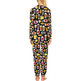 Beer type pattern Women's All Over Print Pajama Set