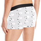 Bull Terrier Pattern Print Design 01 Men's All Over Print Boxer Briefs Men's Underwear