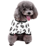 Ninja pattern plaid background All Over Print Pet Dog Round Neck Fuzzy Shirt