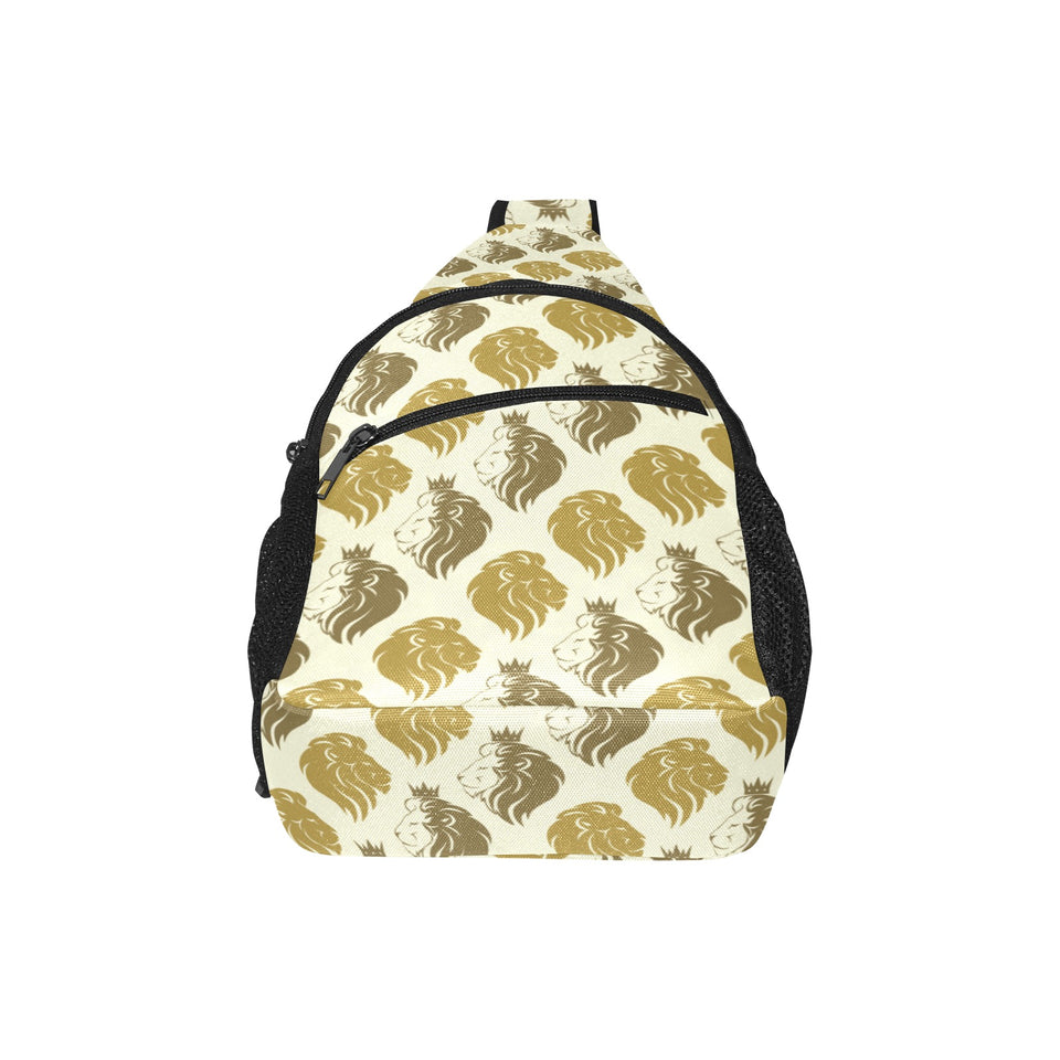 Lion Pattern Print Design 02 All Over Print Chest Bag