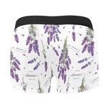 lavender flower design pattern Men's All Over Print Boxer Briefs Men's Underwear