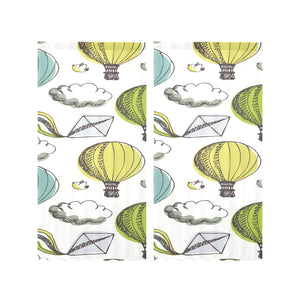 Hot Air Balloon Bird Cloud Pattern Gauze Curtain