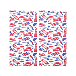 British Pattern Print Design 01 Gauze Curtain