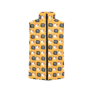 English Bulldog Pattern Print Design 04 Women's Padded Vest