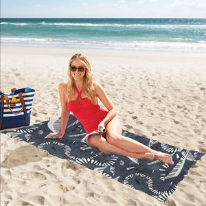 Piano Pattern Print Design 02 Beach Towel
