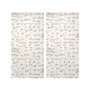 Chemistry Periodic Table Pattern Print Design 04 Gauze Curtain