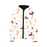 Cute Chihuahua puppie pattern Kids' Boys' Girls' Padded Hooded Jacket