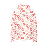 Lips Pattern Print Design 04 Kids' Boys' Girls' Padded Hooded Jacket