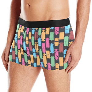 Skate Board Pattern Print Design 02 Men's All Over Print Boxer Briefs Men's Underwear