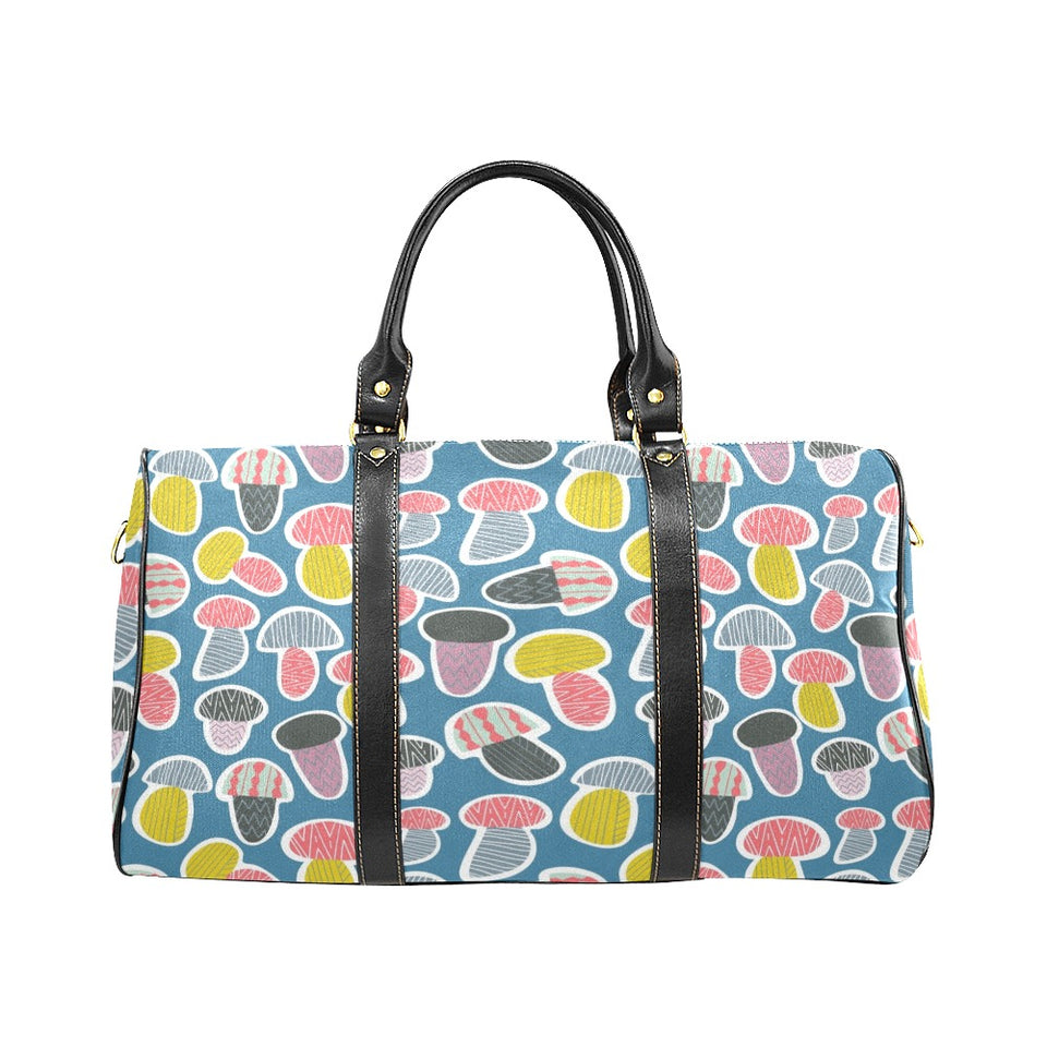 Colorful mushroom design pattern Travel Bag