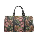Horse head wild roses pattern Travel Bag