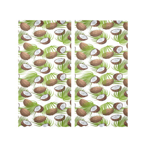 Coconut Pattern Print Design 04 Gauze Curtain