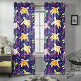 Colorful sea turtle pattern Gauze Curtain