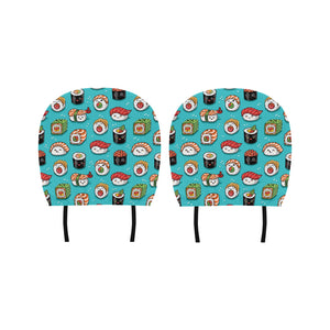 Cute sushi pattern Car Headrest Cover