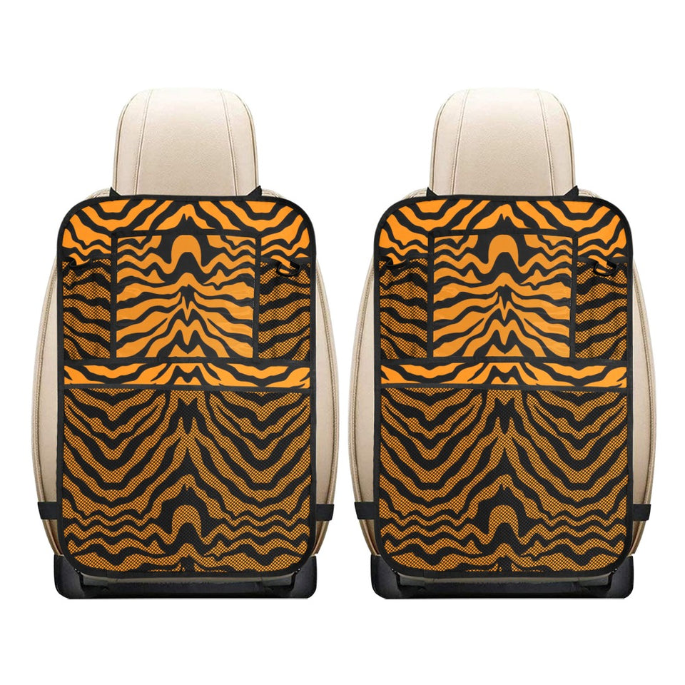 Bengal tigers skin print pattern Car Seat Back Organizer