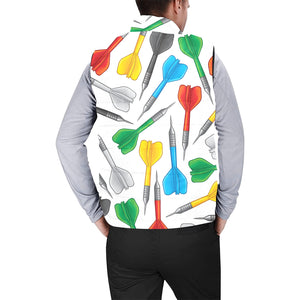 Darts Pattern Print Design 03 Men's Padded Vest
