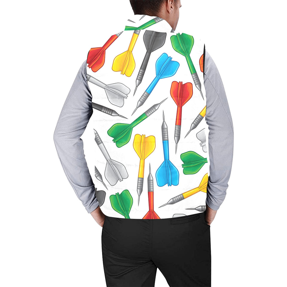 Darts Pattern Print Design 03 Men's Padded Vest