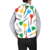 Darts Pattern Print Design 03 Men's Padded Vest