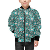 Elephants jungle pattern Kids' Boys' Girls' Bomber Jacket