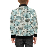 Dragonfly Butterfly Plants insect flower vintage s Kids' Boys' Girls' Bomber Jacket