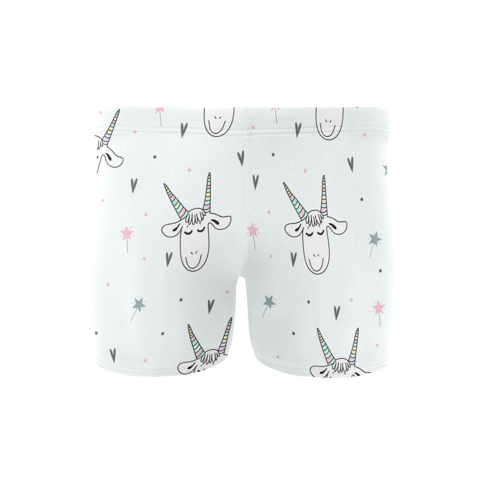 Cute goat design pattern Men's Swimming Trunks