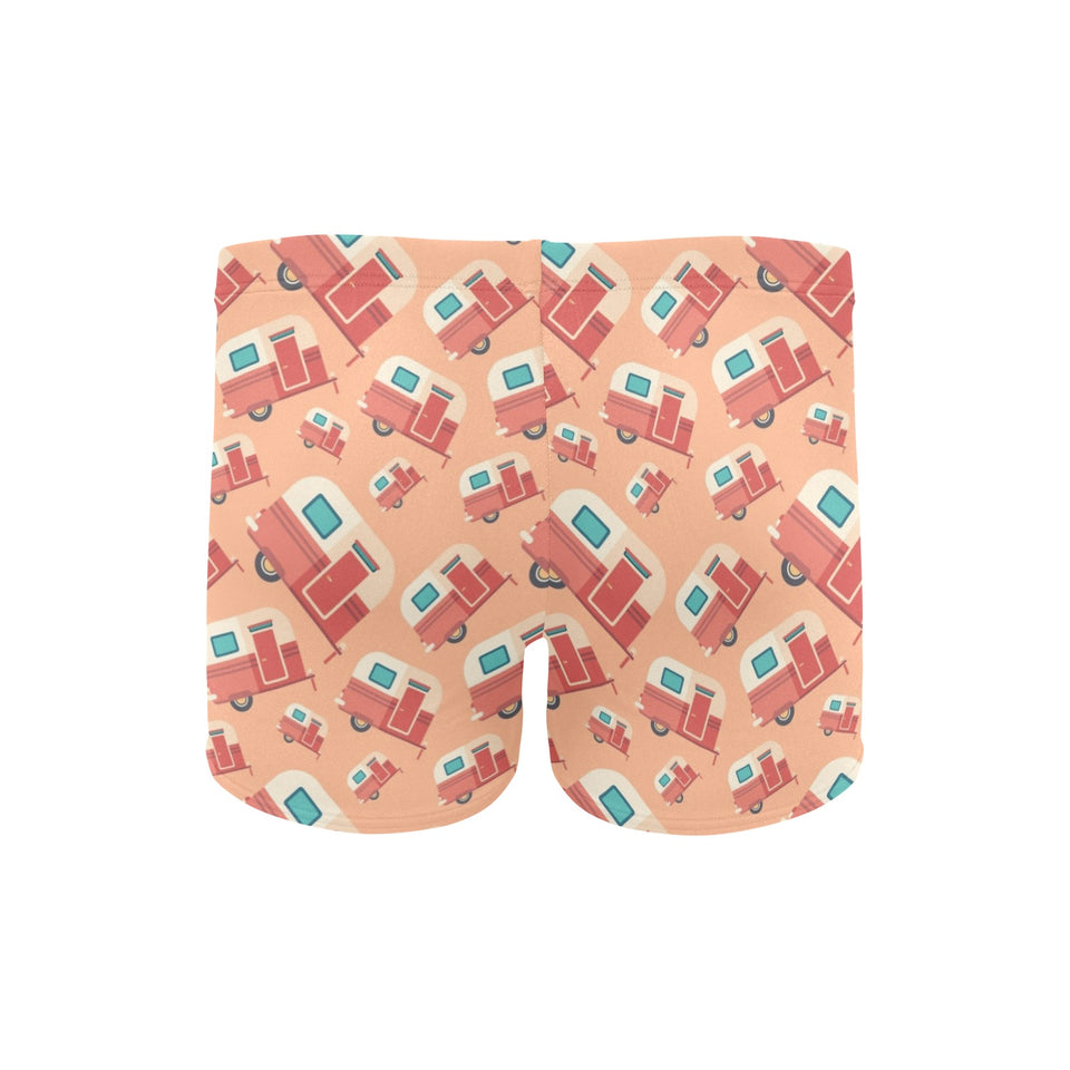 Camper Van Pattern Print Design 03 Men's Swimming Trunks