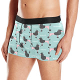 poodle dog green background Men's All Over Print Boxer Briefs Men's Underwear