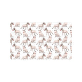 Bull Terrier Pattern Print Design 04 Doormat