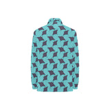 Stingray Pattern Print Design 02 Women's Long Sleeve Polo Shirt