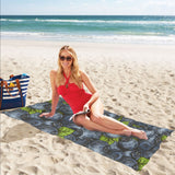 blueberry pattern Beach Towel