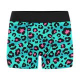 Green leopard skin print pattern Men's All Over Print Boxer Briefs Men's Underwear