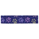 Dog Paws Pattern Print Design 02 Table Runner