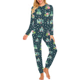Cactus glass terrarium pattern Women's All Over Print Pajama Set