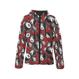Billiard Ball Pattern Print Design 05 Women's Padded Hooded Jacket
