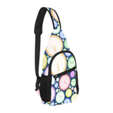 Colorful clock background All Over Print Chest Bag