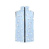 Seagull Pattern Print Design 02 Women's Padded Vest
