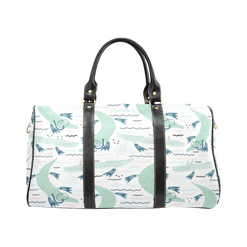 Crocodile diver pattern Travel Bag