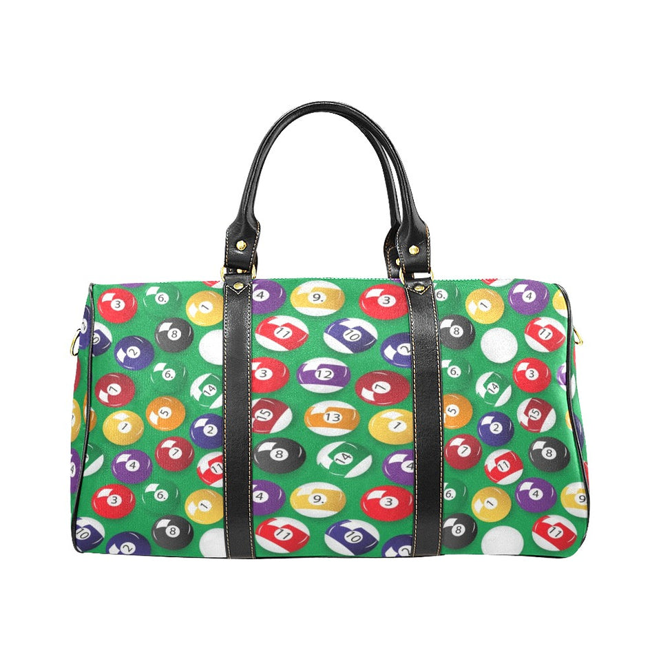 Billiard Ball Pattern Print Design 02 Travel Bag