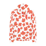 Canada Pattern Print Design 02 Men's Padded Hooded Jacket