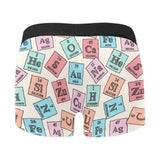 Chemistry Periodic Table Pattern Print Design 02 Men's All Over Print Boxer Briefs Men's Underwear