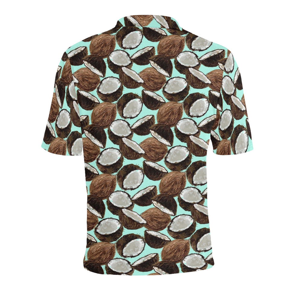 Coconut Pattern Print Design 03 Men's All Over Print Polo Shirt