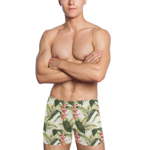 heliconia pattern Men's Swimming Trunks