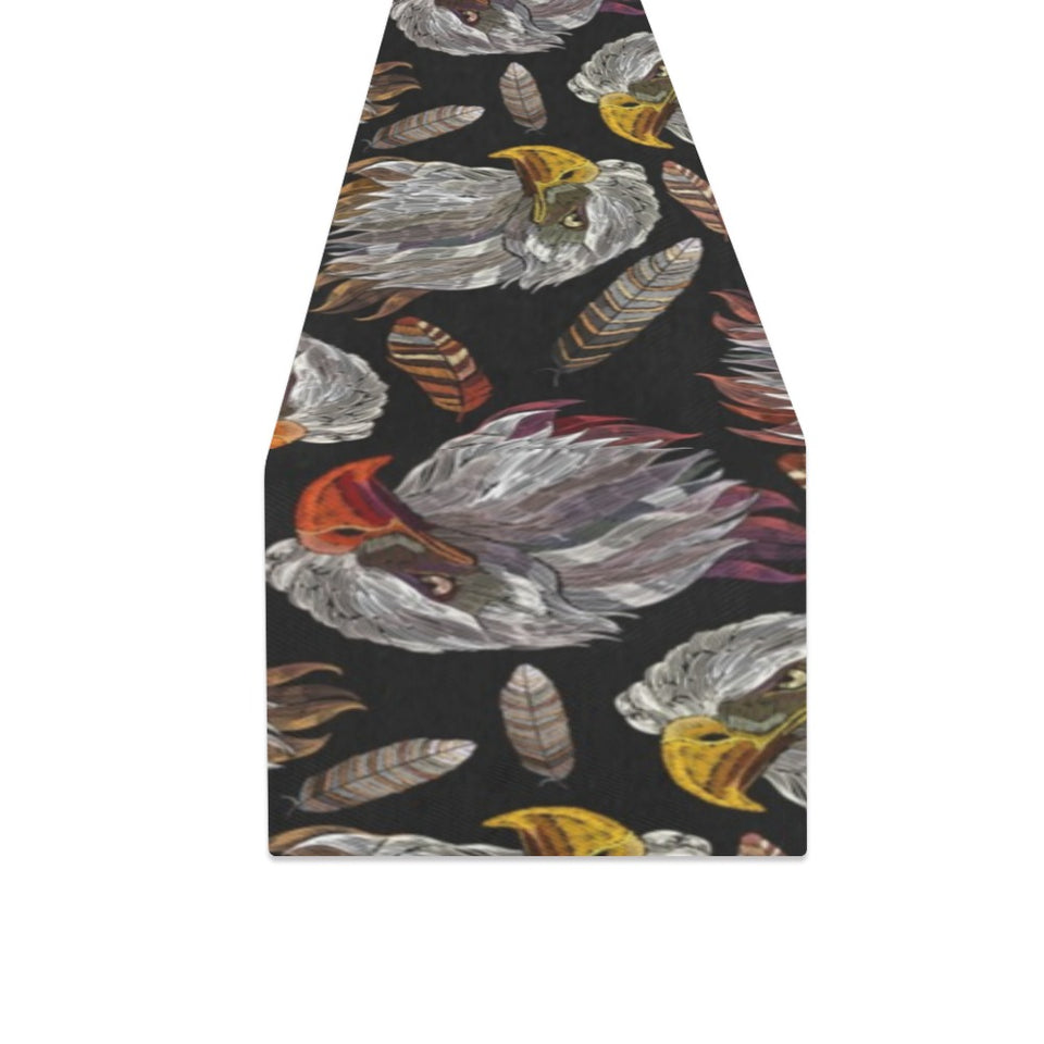 Eagle Pattern Print Design 05 Table Runner