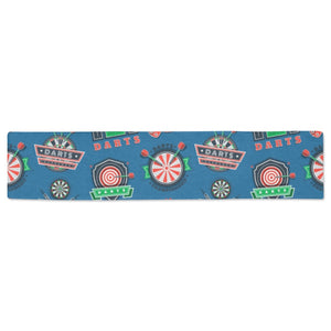 Darts Pattern Print Design 02 Table Runner